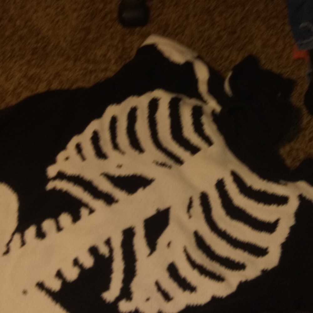 Skeleton pullover sweater